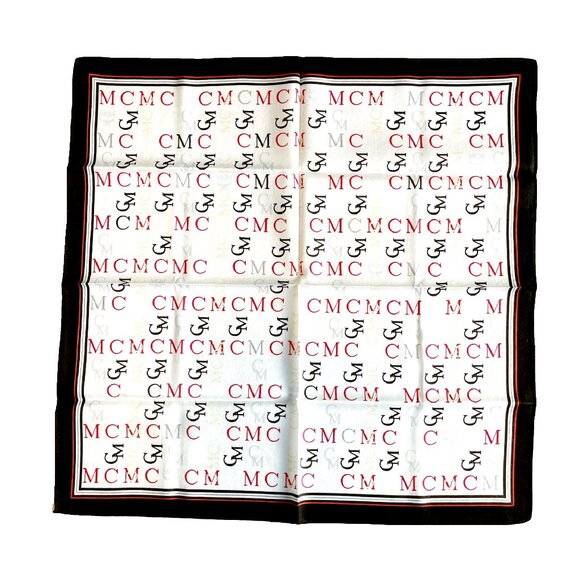 Authentic Modern Creation München MCM Logo Scarf - Picture 2 of 9